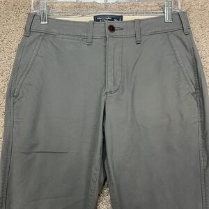 Abercrombie Fitch Langdon Skinny Stretch Chino Gray Pants Mens 30x30